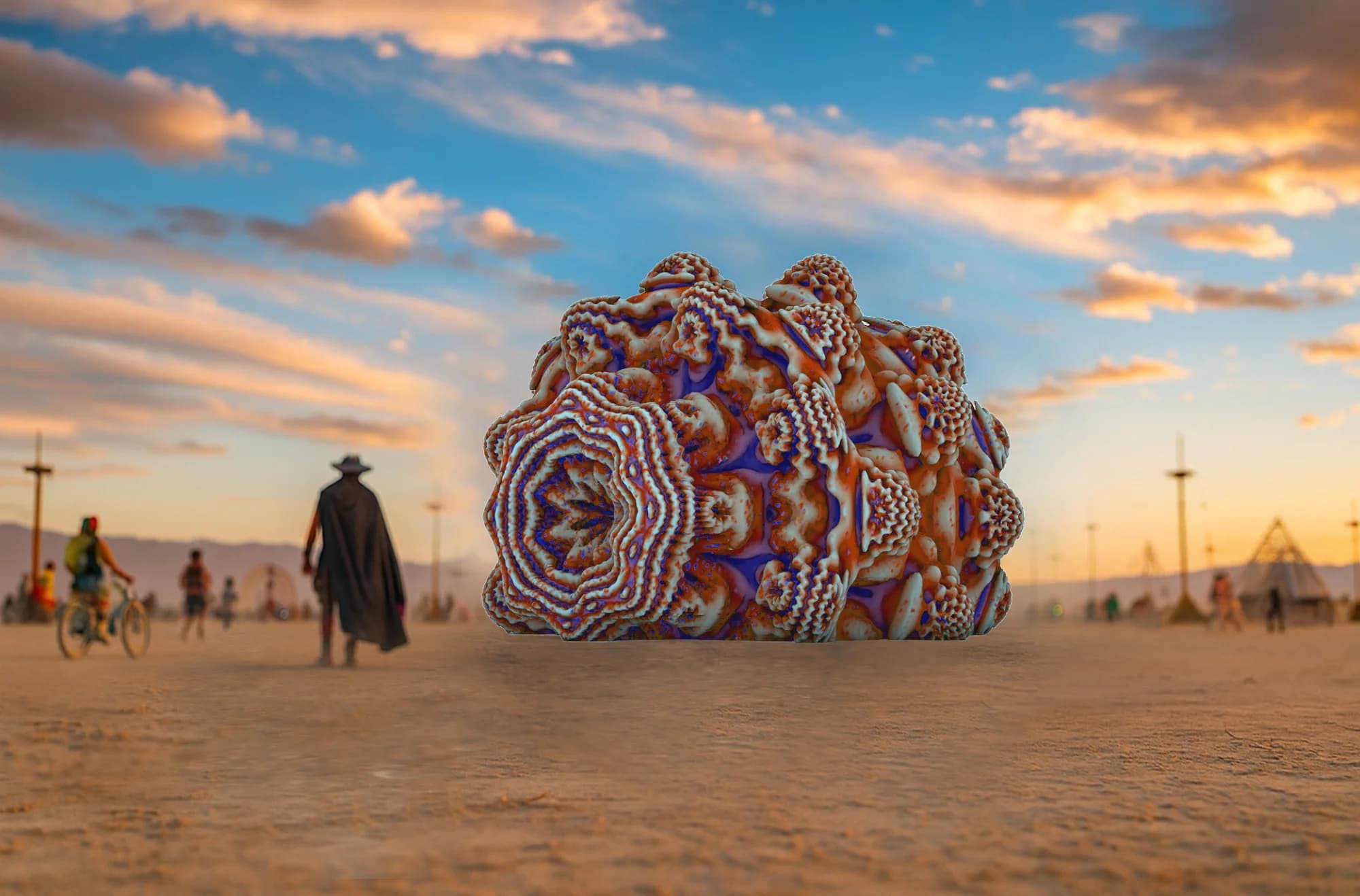 As Above, So Within - Fractal sculpture on the playa